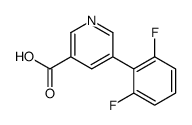 5-(2,6-difluorophenyl)pyridine-3-carboxylic acid结构式