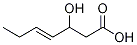 trans-3-Hydroxyhept-4-enoic acid结构式
