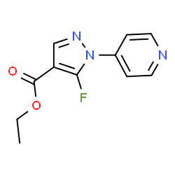 ETHYL5-FLUORO-1-(PYRIDIN-4-YL)-1H-PYRAZOLE-4-CARBOXYLATE结构式