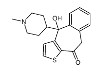 10-hydroxy-10-(1-methylpiperidin-4-yl)-5H-benzo[1,2]cyclohepta[3,4-b]thiophen-4-one structure