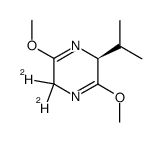 (3S)-(6,6-2H2)-3,6-dihydro-2,5-dimethoxy-3-(1-methylethyl)pyrazine Structure