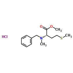 Methyl N-benzyl-N-methyl-L-methioninate hydrochloride (1:1)图片