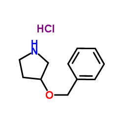 3-(Benzyloxy)pyrrolidine hydrochloride (1:1)结构式