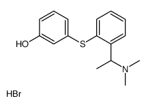 3-[2-[1-(dimethylamino)ethyl]phenyl]sulfanylphenol,hydrobromide Structure