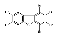 1,2,3,4,7,8-hexabromodibenzofuran结构式