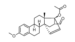 17β-acetoxy-3-methoxy-14,17α-ethenooestra-1,3,5(10)-triene-16α-carbaldahyde结构式