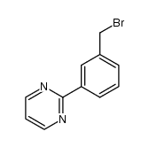 2-(3-(bromomethyl)phenyl)pyrimidine结构式