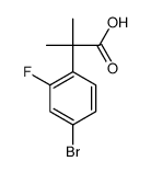 2-(4-bromo-2-fluorophenyl)-2-methylpropanoic acid Structure
