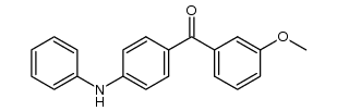 (3-methoxyphenyl)(4-(phenylamino)phenyl)methanone结构式