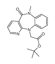 tert-butyl 2-(6-methyl-5-oxopyrido[3,2-c][1,5]benzodiazepin-11-yl)acetate Structure