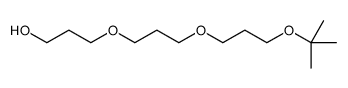 3-[3-[3-[(2-methylpropan-2-yl)oxy]propoxy]propoxy]propan-1-ol结构式