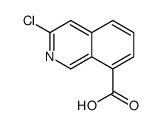 3-Chloro-8-isoquinolinecarboxylic acid结构式
