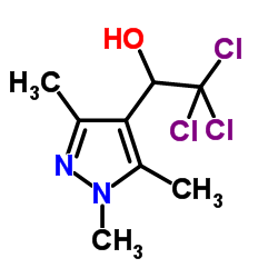2,2,2-Trichloro-1-(1,3,5-trimethyl-1H-pyrazol-4-yl)ethanol结构式