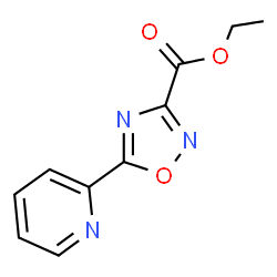 Ethyl 5-(pyridin-2-yl)-1,2,4-oxadiazole-3-carboxylate结构式