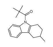 3-methyl-9-pivaloyl-1,2,3,4-tetrahydrocarbazole结构式