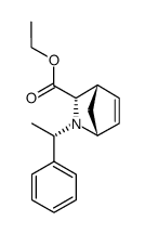 Ethyl 2-((1R)-α-Phenylethyl)-2-azabicyclo(2.2.1)hept-5-ene-3-carboxylate Structure