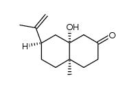 (4aR,7R,8aR)-8a-hydroxy-7-isopropenyl-4a-methyloctahydro-2(1H)-naphthalenone结构式