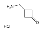 3-(Aminomethyl)cyclobutanone hydrochloride Structure