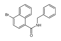 N-benzyl-4-bromonaphthalene-1-carboxamide结构式