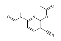 6-acetamido-3-cyanopyridin-2-yl acetate结构式