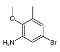 5-bromo-2-methoxy-3-methylaniline结构式