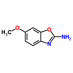 6-甲氧基-2-氨基苯并恶唑结构式