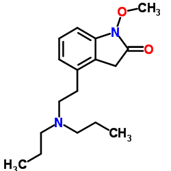 4-[2-(Dipropylamino)ethyl]-1-methoxy-1,3-dihydro-2H-indol-2-one结构式