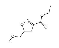 ethyl 5-(methoxymethyl)-1,2-oxazole-3-carboxylate结构式