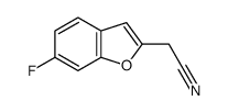 (6-Fluoro-1-benzofuran-2-yl)acetonitrile Structure