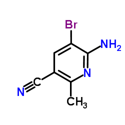 6-Amino-5-bromo-2-methyl-nicotinonitrile Structure