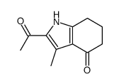 2-acetyl-3-methyl-1,5,6,7-tetrahydroindol-4-one Structure