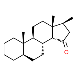 (14β)-17β-Methyl-5α-androstan-15-one Structure