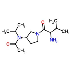 N-Isopropyl-N-[(3S)-1-(L-valyl)-3-pyrrolidinyl]acetamide结构式