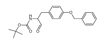 (RS)-[1-(4-Benzyloxy-benzyl)-2-oxo-ethyl]-carbamic acid tert-butyl ester结构式