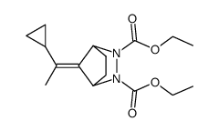 2,3-dicarbethoxy-7-(2-cyclopropylpropylidene)-2,3-diazabicyclo<2.2.1>heptane结构式