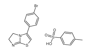 3-(4-bromophenyl)-5,6-dihydroimidazo[2,1-b]thiazole 4-methylbenzenesulfonate结构式