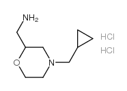 4-(Cyclopropylmethyl)-2-morpholinemethanamine Structure