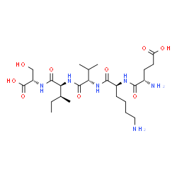 glutamyl-lysyl-valyl-isoleucyl-serine结构式