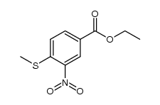 ethyl 4-(methylthio)-3-nitrobenzoate Structure