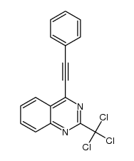 4-phenylethynyl-2-trichloromethyl-quinazoline Structure