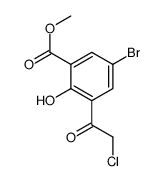 Methyl 5-bromo-3-(chloroacetyl)-2-hydroxybenzoate Structure