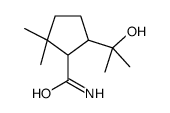 5-(2-hydroxypropan-2-yl)-2,2-dimethylcyclopentane-1-carboxamide Structure