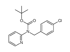 tert-butyl (4-chlorobenzyl)(pyridin-2-yl)carbamate结构式