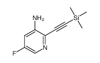 5-fluoro-2-((trimethylsilyl)ethynyl)pyridin-3-amine Structure