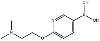 2-(2-Dimethylamino-ethoxy)-pyridine-5-boronic acid Structure