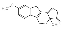 8-methoxy-3a-methyl-2,4,5,10-tetrahydrocyclopenta[a]fluoren-3-one结构式
