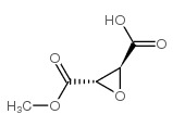 oxirane-(2s,3s)-dicarboxylic acid monomethyl ester结构式