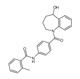 5-hydroxy-1-[4-(2-methylbenzoylamino)benzoyl]-2,3,4,5-tetrahydro-1H-1-benzazepine Structure