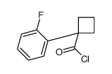 Cyclobutanecarbonyl chloride, 1-(2-fluorophenyl)- (9CI) Structure