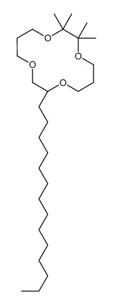 9-Tetradecyl-2,2,3,3-tetramethyl-1,4,8,11-tetraoxacyclotetradecane structure